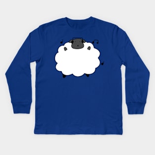 Dancing Headphones Sheep Kids Long Sleeve T-Shirt